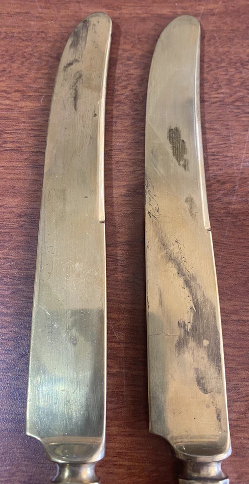 Vintage Dirigold Dirilyte Goldware Regal Flatware Silverware 9” Dinner Knife - Image 3 of 4