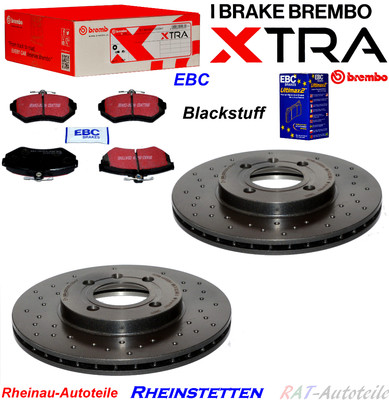 Bremsscheiben SET Brembo EXTRA+EBC Vorne SEAT AROSA CORDOBA IBIZA 2 3 INCA TOL