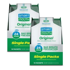 Original Activated Mouthwash, 20 Travel Packs, 24-Hour Fresh Breath