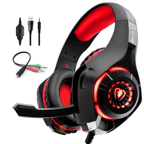 LED Pro Gamer Gaming Headset Stereo Headphone for PS4/Xbox One/Nintendo Switch - Picture 12 of 41