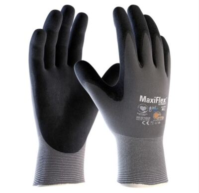 12er PACK(Paar) ATG  MaxiFlex ad-apt 2455_10 Gr.10 (42-874) Nylon-Strickhandschu