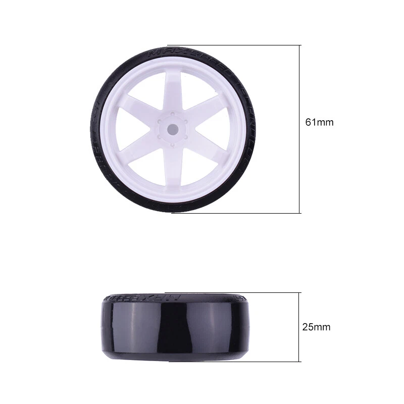 4X AUSTAR Radfelgenrad Reifen für 1/10 Traxxas HSP Tamiya HPI Drifting RC Car - Bild 4 von 4