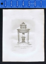 Roman Puteal, Well-Head, S from Roccheggeani -1811 Copper-Plate Print