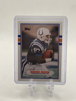1989 Topps Traded Andre Rison Rookie Football Card #102T Colts | eBay