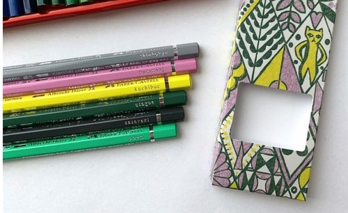 Faber-Castell ~ min? perhonen Colored Pencils Set of 6 Symphony Yellow JAPAN - Picture 10 of 12