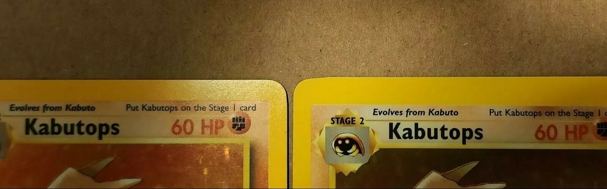 CUTTING ERROR Kabutops Fossil Set Pokemon Card 24/62 Holo CUTTING ERROR Kabutops Fossil Set Pokemon Card 24/62 Holo