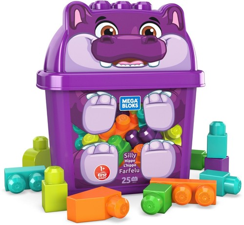 Mega Bloks Animal Buckets - ONE HIPPO and ONE FOX - Picture 2 of 5