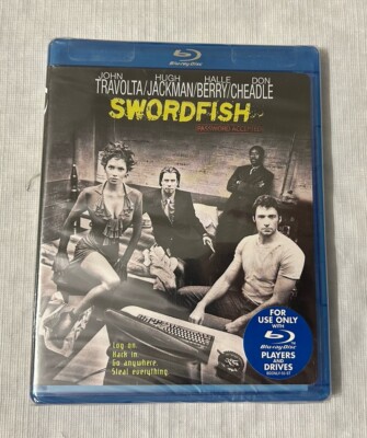 Swordfish Blu-ray John Travolta Hugh Jackman Halle Berry Sealed NEW