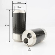 4PCS 16mm Speaker Cable Carbon Fiber Pants Boots Y Splitter HiFi Audio RCA Wire