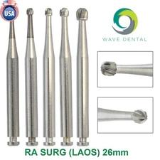 Wave Dental Carbide Surgical Round Burs For Slow Speed Latch RA SURG 26mm PRIMA
