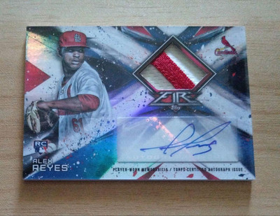 2017 Topps  Fire Alex Reyes  St. Louis Cardinals Patch RC  Auto /25 #FAP-ARE