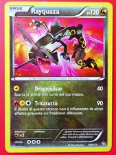 Carta Pokemon Rayquaza Shiny - Stirpe dei Draghi 128/124 Italiano