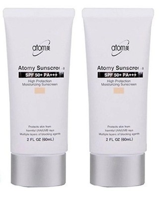 ATOMY Sunscreen SPF 50+ Pa+++ Beige 60ml(2EA) FREE SHIP USA