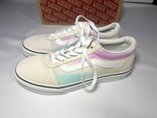 VANS WARD WOMEN'S TENNIS SHOE SNEAKERS Chroma Blur White SKATE 6.5