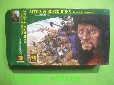 ANGEBOT  1:72 Lucky Toys #001 Mittelalter Attila + Hunnen Figuren Kavallerie