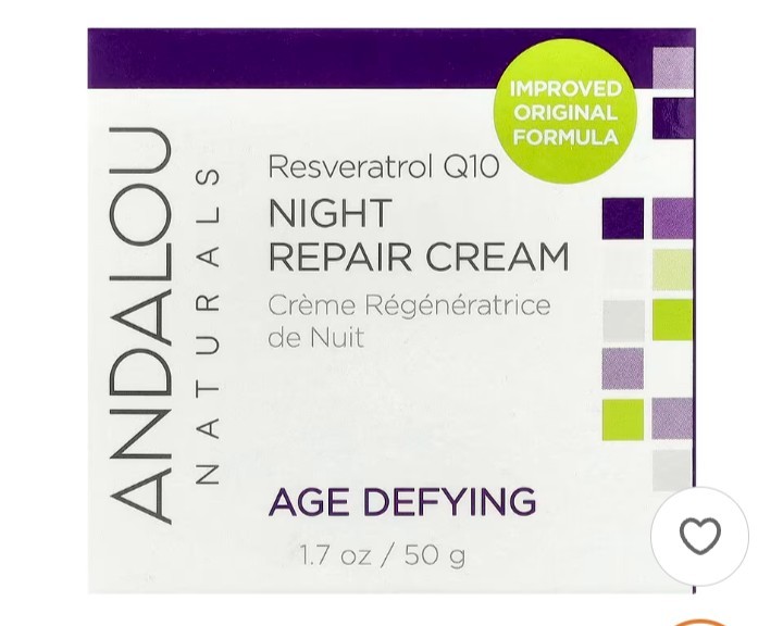 ANDALOU Duo ($57.98 Value) Day&Night Creams 1000 Roses Biome & Resveratrol CoQ10