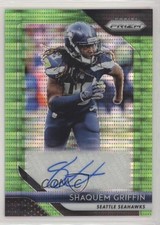 2018 Panini Prizm Rookie Neon Green Pulsar Shaquem Griffin #RA-SG Auto 0iz