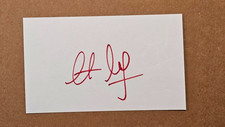 STEVE SCHIRRIPA SIGNED 3x5 INDEX CARD AUTOGRAPH - THE SOPRANOS