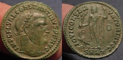 MORTWN Constantine I Follis Heraclea IOVI CONSERVATORI HIGH GRADE PERFECT PATINA