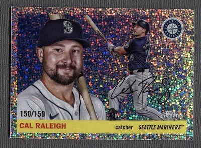 2025 Topps Chrome Platinum Speckle Refractors #160 Cal Raleigh 150/150