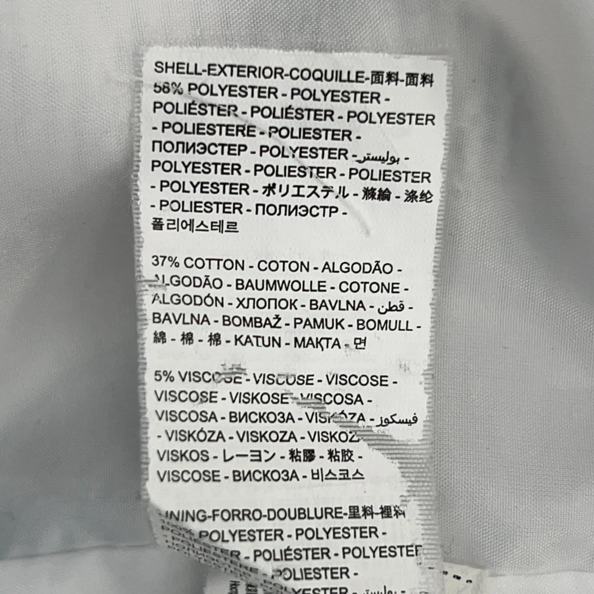 Desigual, Mantel, Damen, Größe: 40, Weiß/Blau, Baumwolle/Polyester/Viskose #Rpx