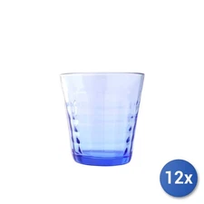 12x Packages 4 Glasses Glass Prisme Sea 22 CL Blue Duralex