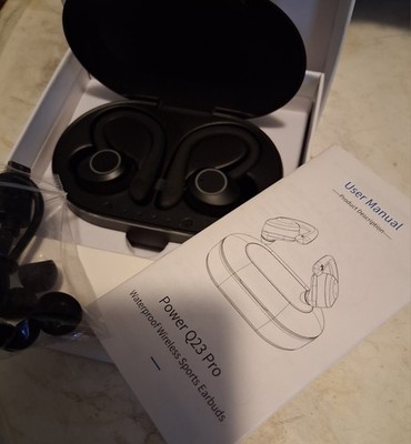 Power Q23 Pro Waterproof  Wireless Sports Earbuds, New In Box