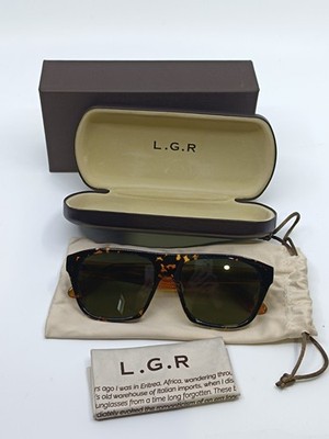 L.G.R Tripoli Explorer Sonnenbrille 54-17 Havana Handmade in Italy Neu OVP