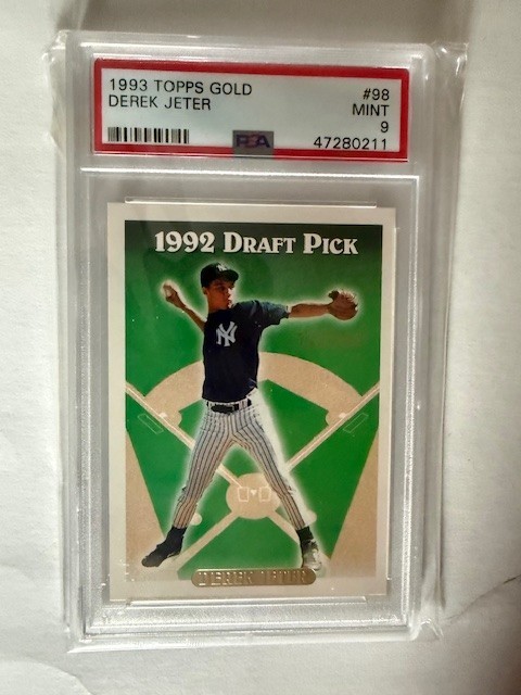 1993 Topps GOLD #98 Derek Jeter Rookie RC NY YANKEES MINT PSA 9