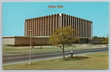 Lubbock TX Texas Tech University Library Postcard 