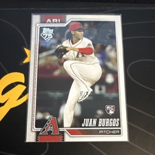 Topps 75 Juan Burgos Rookie Arizona Diamondbacks Baseball Trading Card