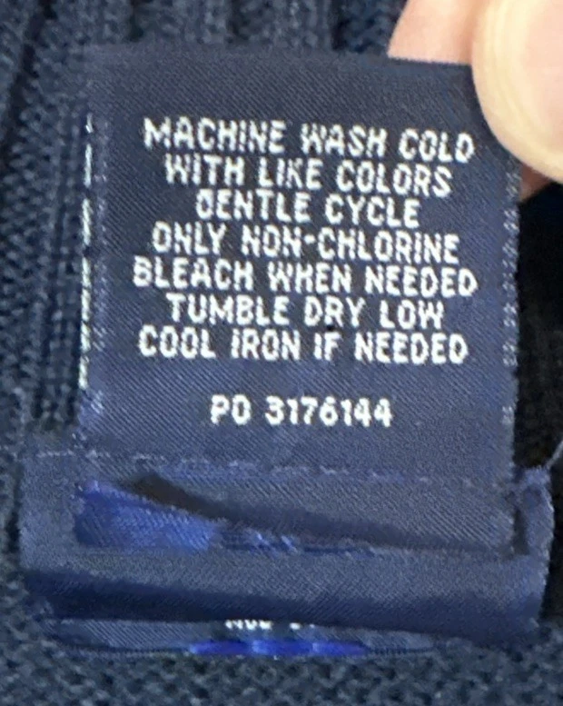 Suéter John Blair Para Hombres 3XL Reno Nórdico Cremallera Azul Acrílico Invierno Vacaciones Foto 4 de 4