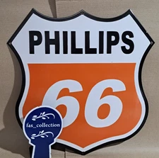Phillips 66 porcelain Enamel Sign  20 x 20 Inches 1 Sided