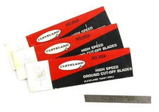 Lot of 3 Cleveland Mo-Max Cobalt Lathe Cut-Off Blade 1/16" x 1/2" x 4-1/2"