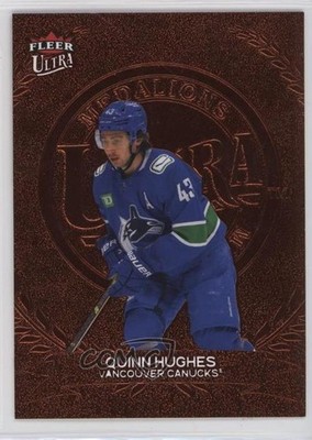 2022 Upper Deck Fleer Ultra Medallions Titian Achievement 1/75 Quinn Hughes 0t2p