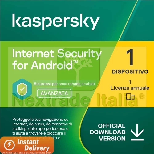 INTERNET SECURITY FOR ANDROID 1 DISPOSITIVO 1 ANNO