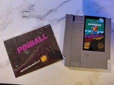 Pinball Nintendo NES, 1985 Game Cartridge Manual - Tested