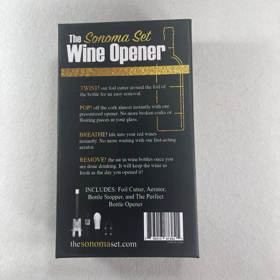 The Sonoma Set Abridor de Vinos Foto 3 de 3