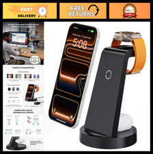 3-in-1 Wireless Charging Station for iPhone 17/16/15/14/13/12/11, Apple Watch