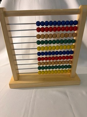 Melissa And Doug Abacus #493 Educational Counting Toy 100 Beads Math
