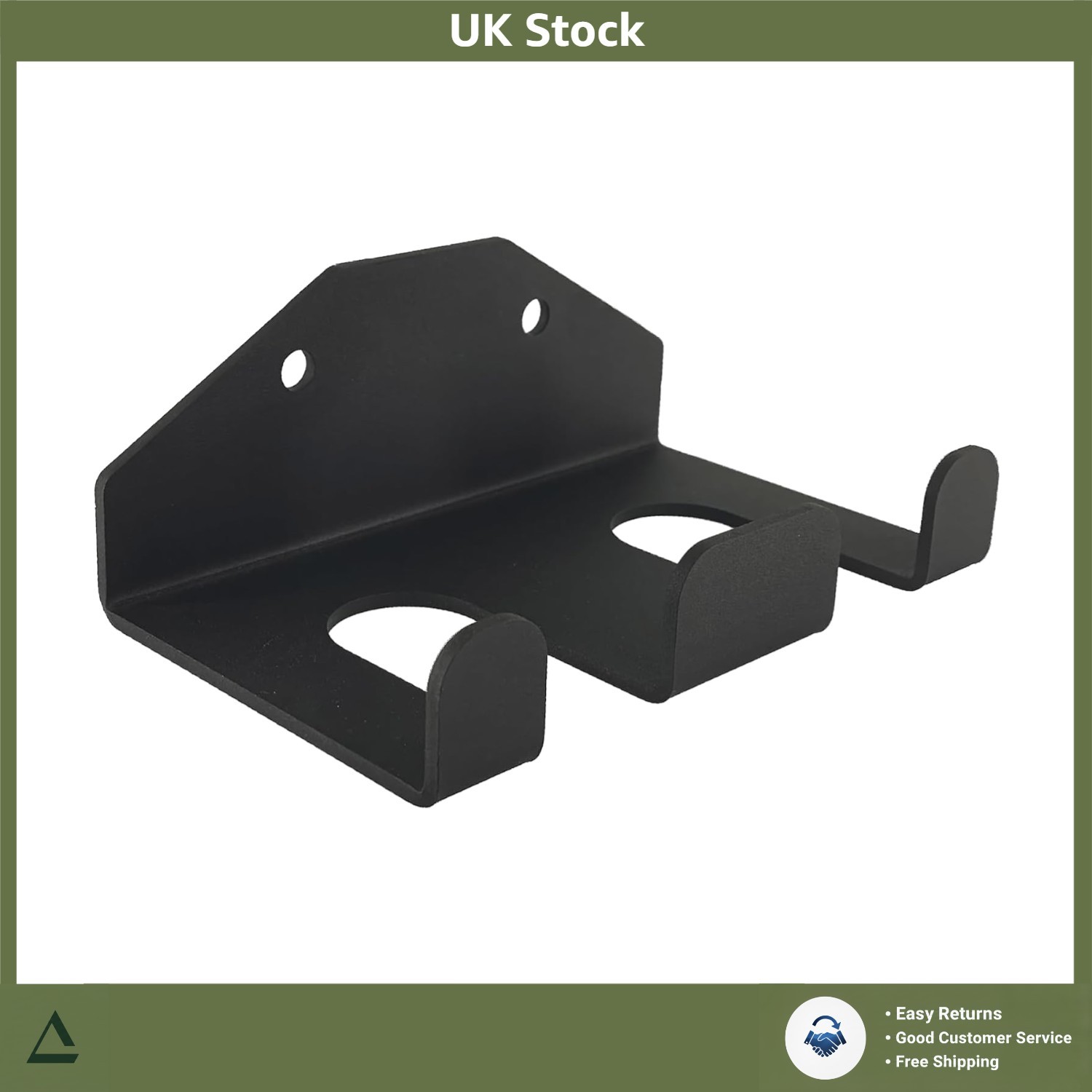 Vertical Wall Mount Barbell Holder Rack Gym Storage for 2 Bars