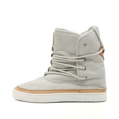 Reebok Damen V47064 Boots Beige Textil High-Top Warmfutter Sneaker EU 36