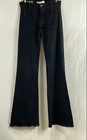 Elizabeth and James Women's Dark Blue Flare Wide Leg Patch Pocket Jeans Sz 25 — photo 1