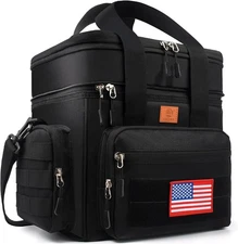 Lunch Box Cooler Bag - Tactical Insulated Lunchbox for Men - Freezable Lunch Coo