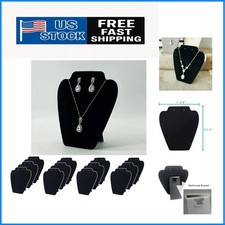 Lightweight Velvet Necklace Easel - 12 PCS Jewelry Display for Boutique Events