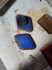 Vintage Monkey Grip Sizzle Vulcanizing Patches Cardboard Can w Tin Top