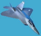 USAF Lockheed Martin F/A-22 Raptor 1:100 Recognition Model China PLA 2002-2005