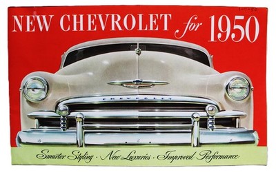 1950 CHEVROLET ALL MODELS  AUTOMOBILE CAR ADVERTISING SALES BROCHURE VINTAGE