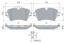 For BOSCH UK�ADY HAMULCOWE 0 986 494 736 BRAKE LINING