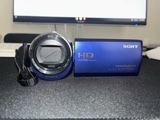 Sony Handycam HDR-CX240 Blue HD Camcorder with Lowepro Bag LCD HDMI